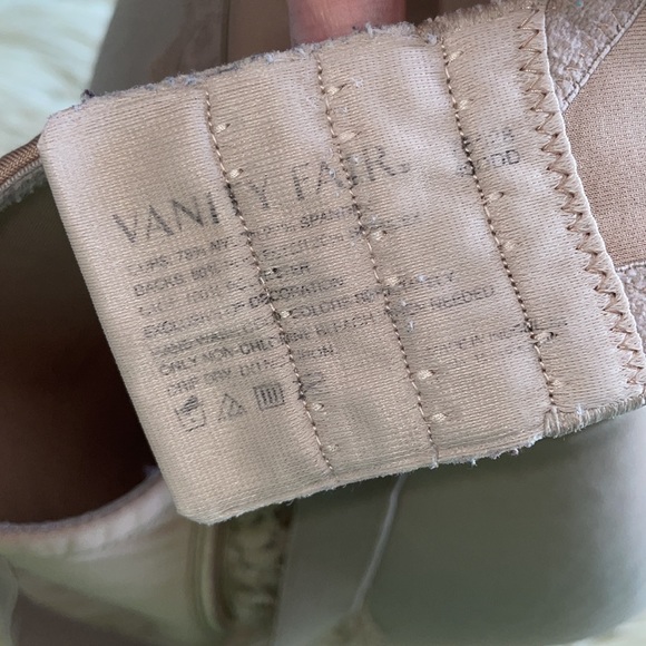 Vanity fair tan Lacey underwire adjustable straps bra sz 40 DDD lightly padded - Picture 17 of 17